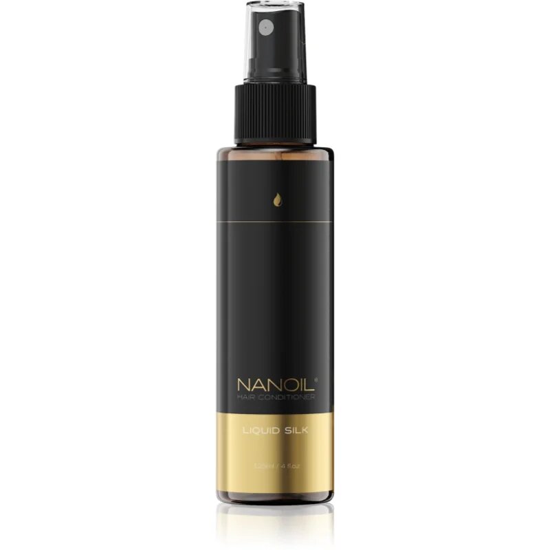 Nanoil Liquid Silk Kisimító öblítést nem igénylő kondícionáló hajra 125 ml