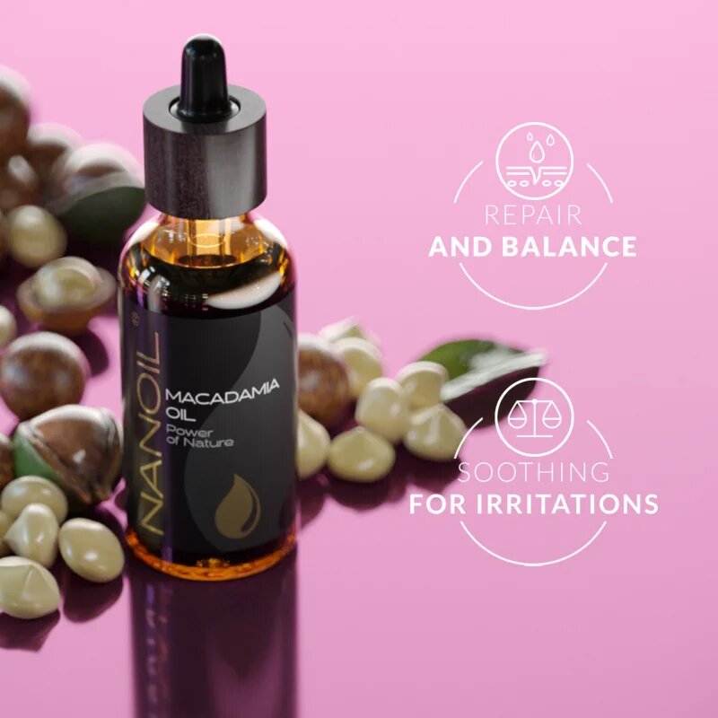 Nanoil Macadamia Oil makadámia olaj arcra testre és hajra 50 ml