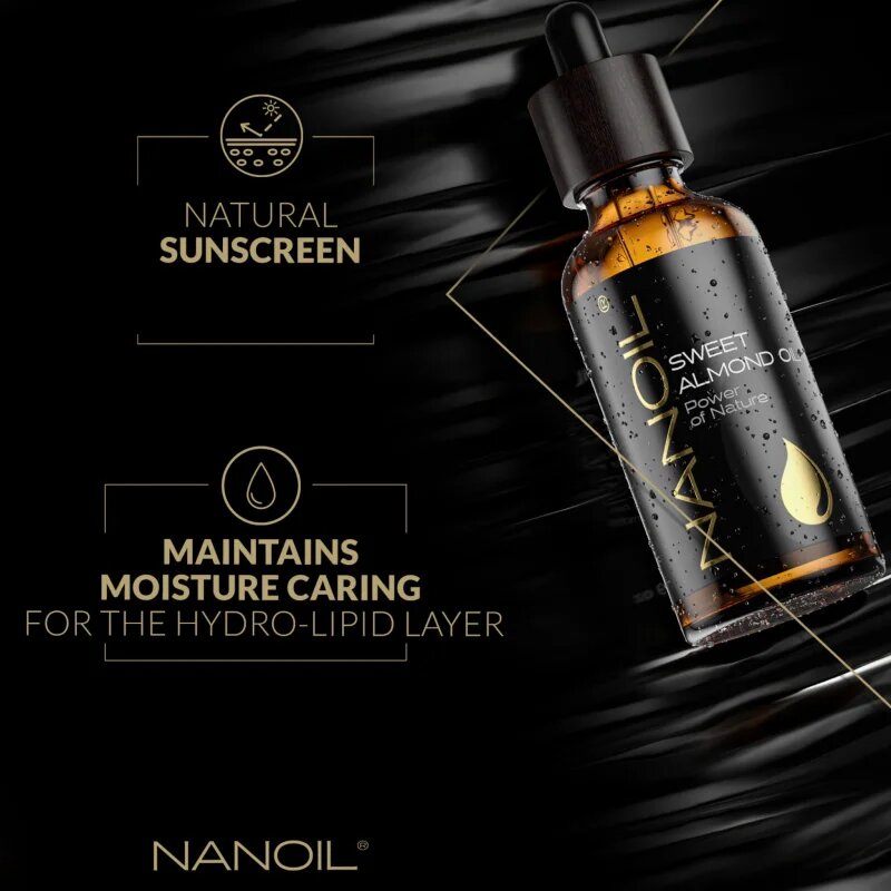 Nanoil Sweet Almond Oil mandulaolaj arcra testre és hajra 50 ml