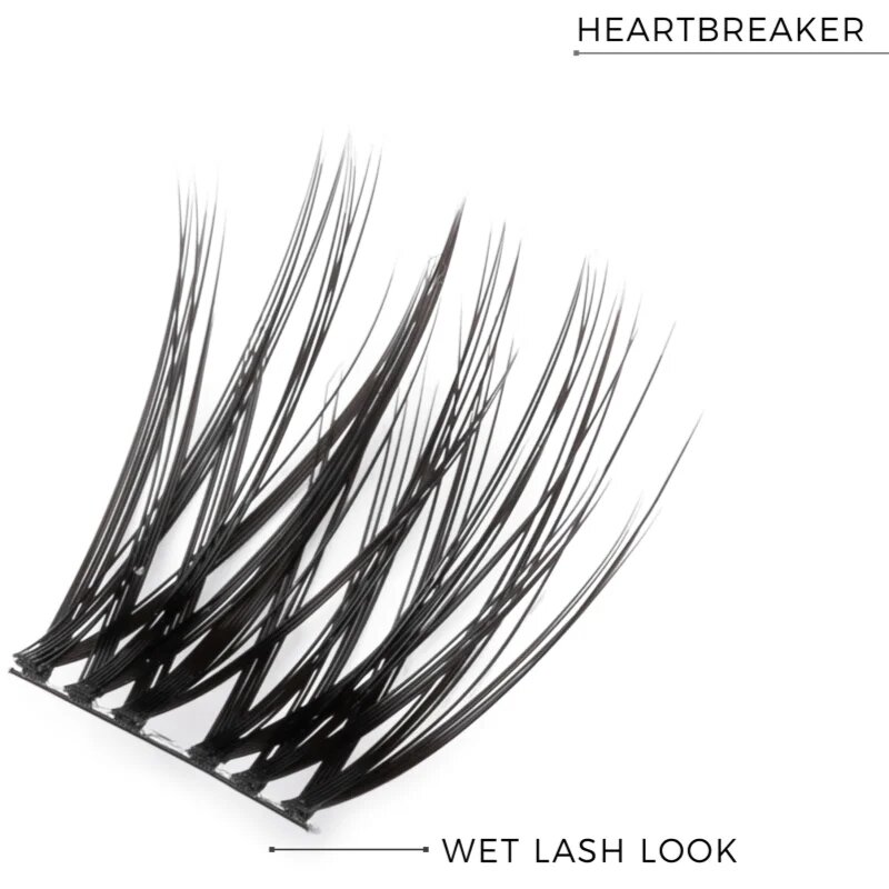 Nanolash DIY Eyelash Extensions Csomómentes elválasztott szempillák Heartbreaker 36 db