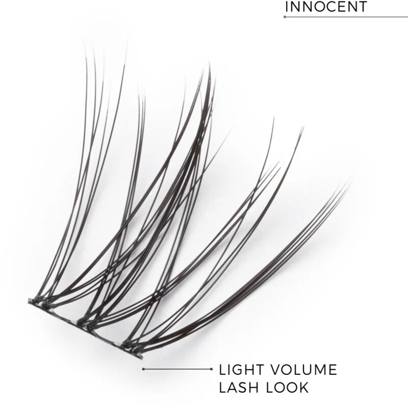Nanolash DIY Eyelash Extensions Csomómentes elválasztott szempillák Innocent 36 db