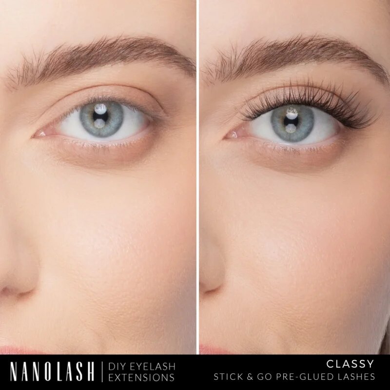 Nanolash DIY Eyelash Extensions szempilla-hosszabbító szett otthoni használatra Classy 36 db