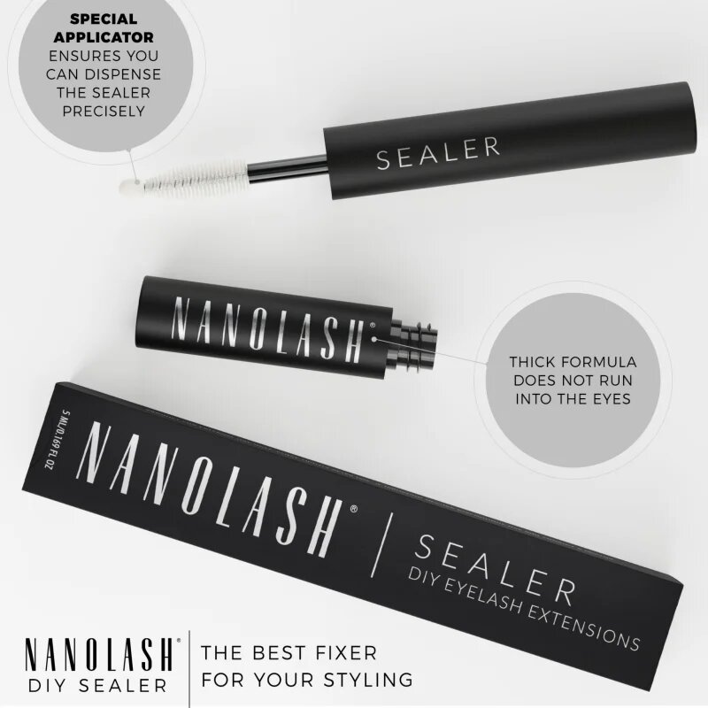 Nanolash DIY Sealer átlátszó fixáló gél szempilla-hosszabbításra 5 ml