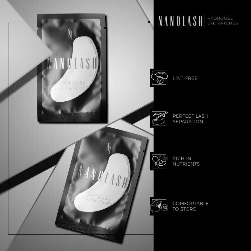 Nanolash Hydrogel Eye Patches hidrogéles párnácskák szempilla-hosszabbításra 100 db