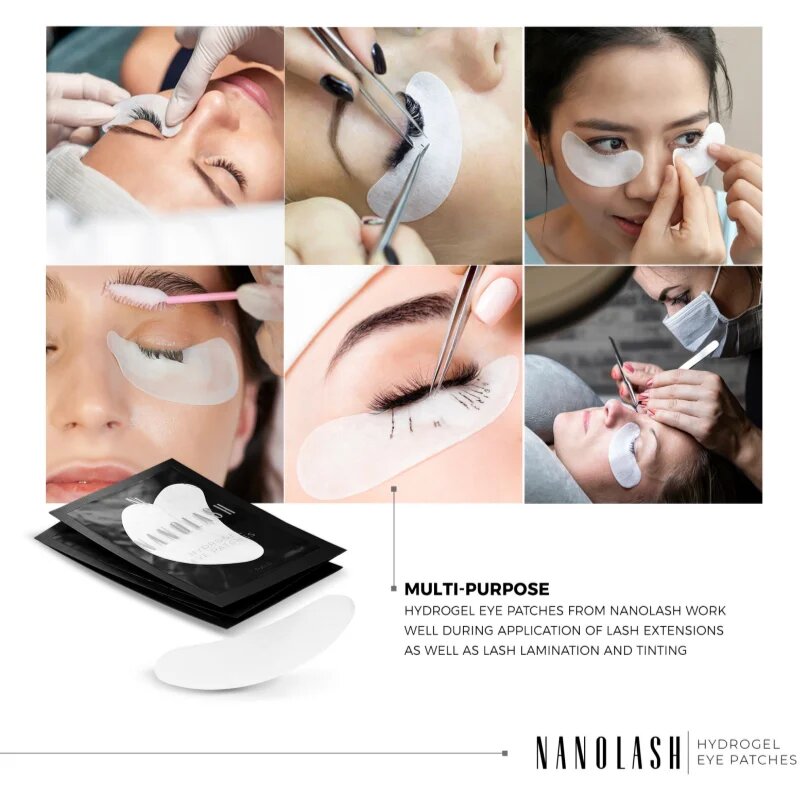 Nanolash Hydrogel Eye Patches hidrogéles párnácskák szempilla-hosszabbításra 100 db