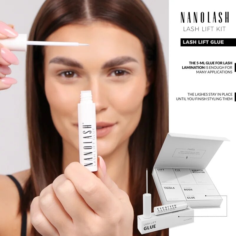 Nanolash Lash Lift Glue ragasztó szempilla liftinghez és lamináláshoz 5 ml