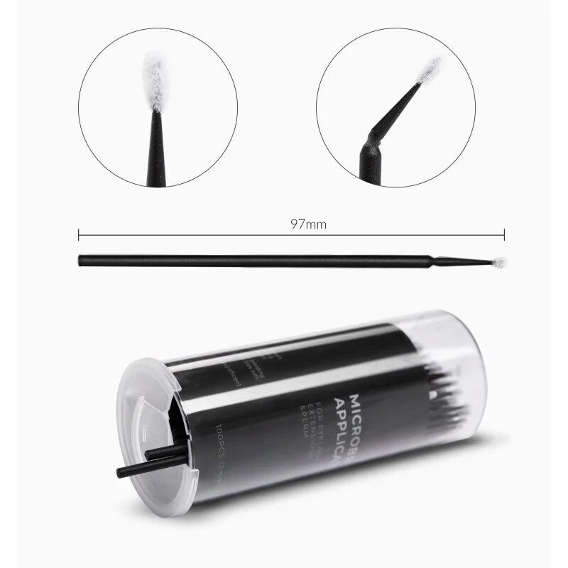 Nanolash Microbrush hajkefe a szempillákra 2 mm 100 db