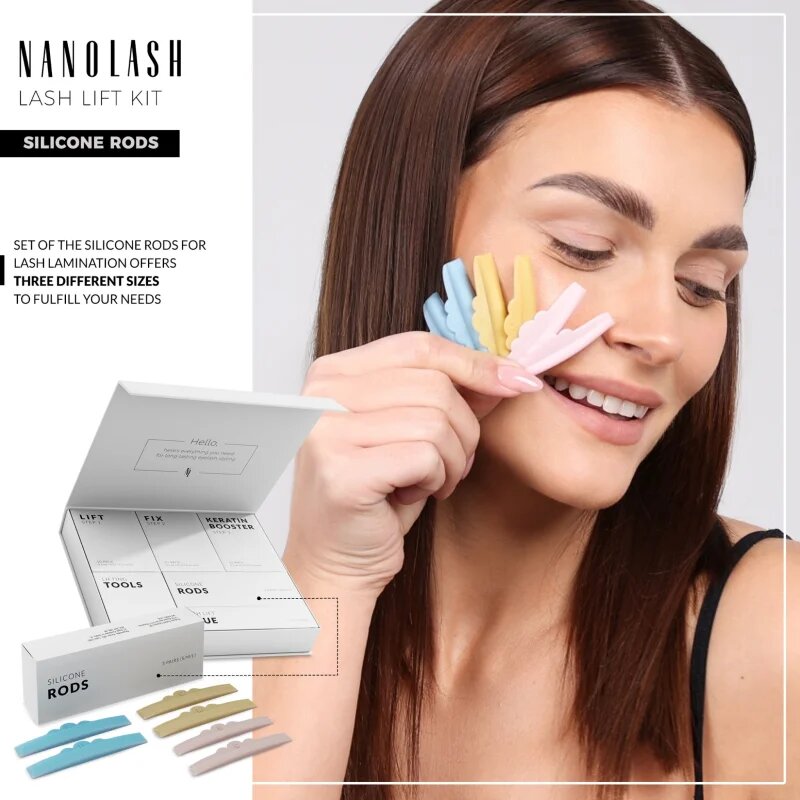 Nanolash Silicone Rods párna a szempillákra 3x2 pár
