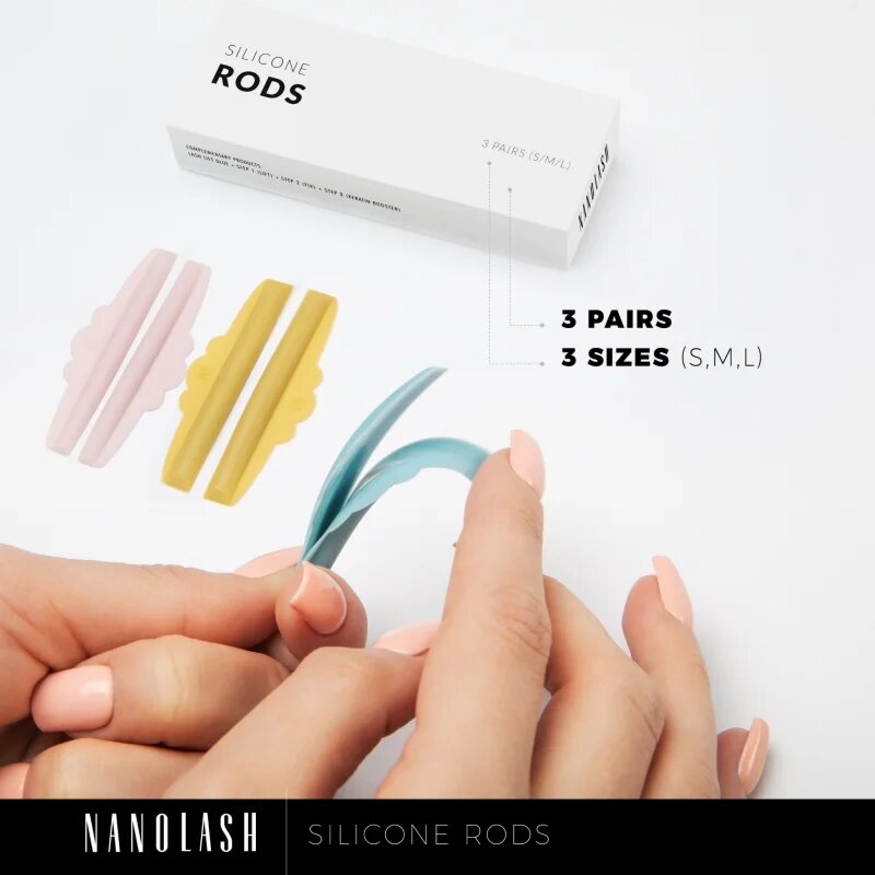 Nanolash Silicone Rods párna a szempillákra 3x2 pár