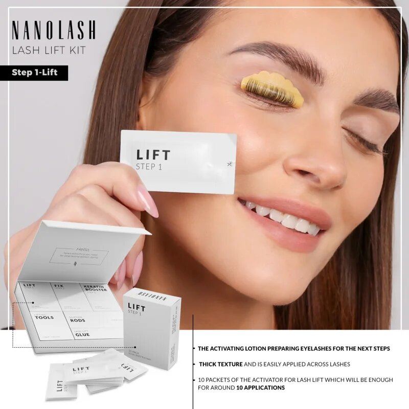 Nanolash Step 1 - Lift aktiváló szempilla liftinghez és lamináláshoz 10x05 ml