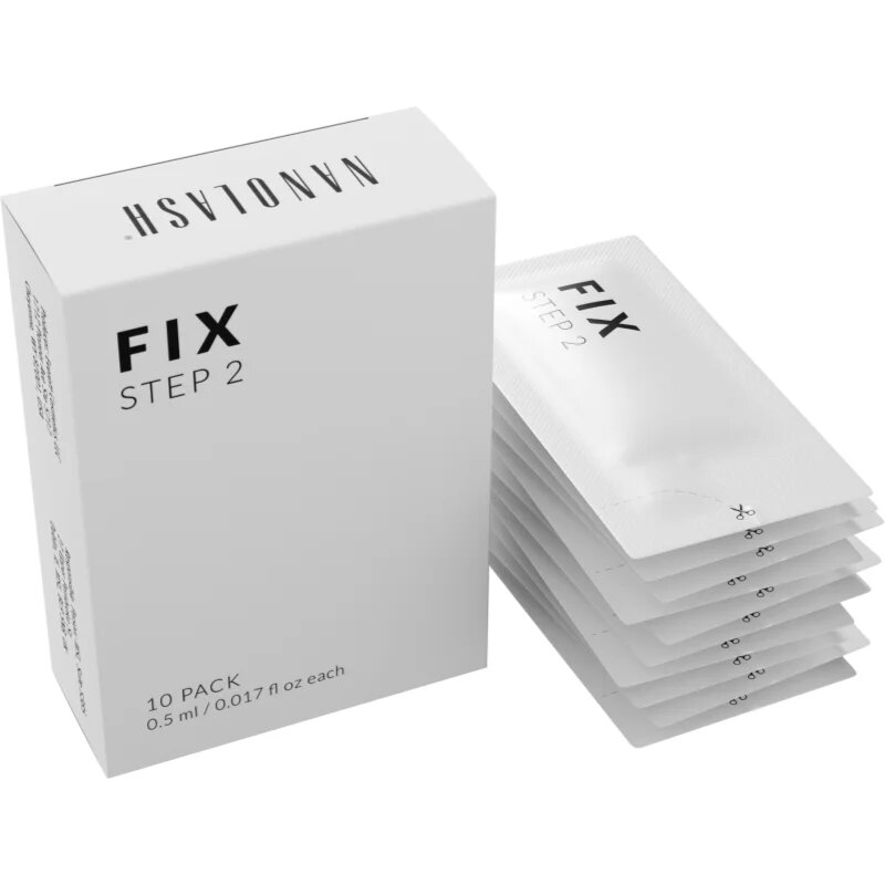 Nanolash Step 2 - Fix fixáló gél szempilla liftinghez és lamináláshoz 10x0.5 ml