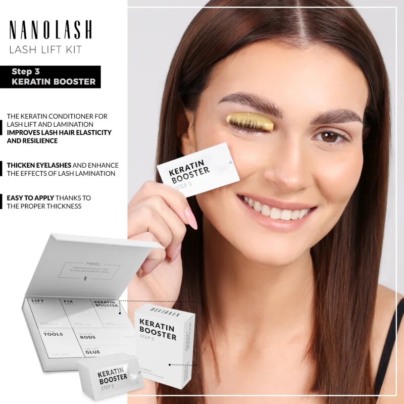 Nanolash Step 3 - Keratin booster keratinos kondicionáló szempilla liftinghez és lamináláshoz 10x0.5 ml