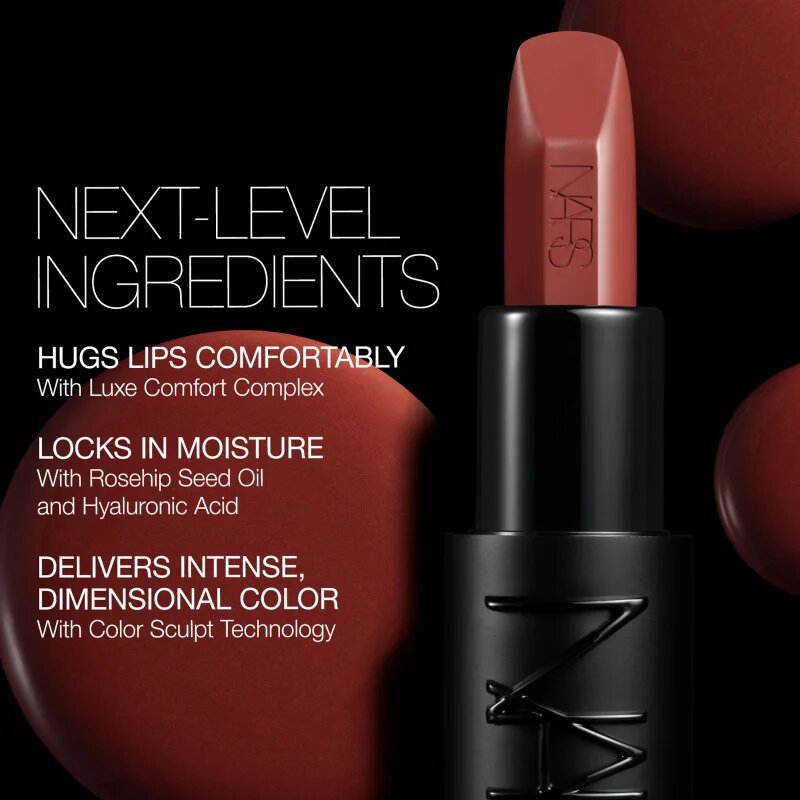 Nars Explicit Lipstick selyem rúzs árnyalat MISCHIEVOUS 3.8 g