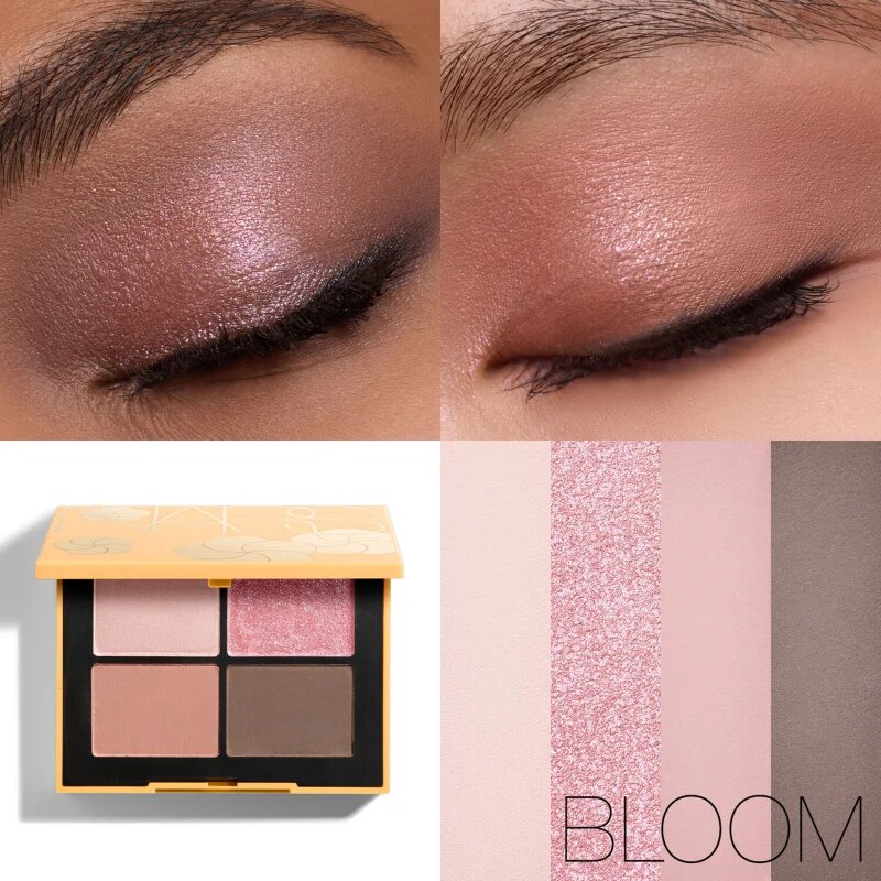 Nars Eyeshadow Quad Petal Play Collection szemhéjfesték paletta árnyalat BLOOM 4x1.1 g