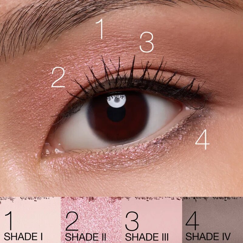 Nars Eyeshadow Quad Petal Play Collection szemhéjfesték paletta árnyalat BLOOM 4x1.1 g