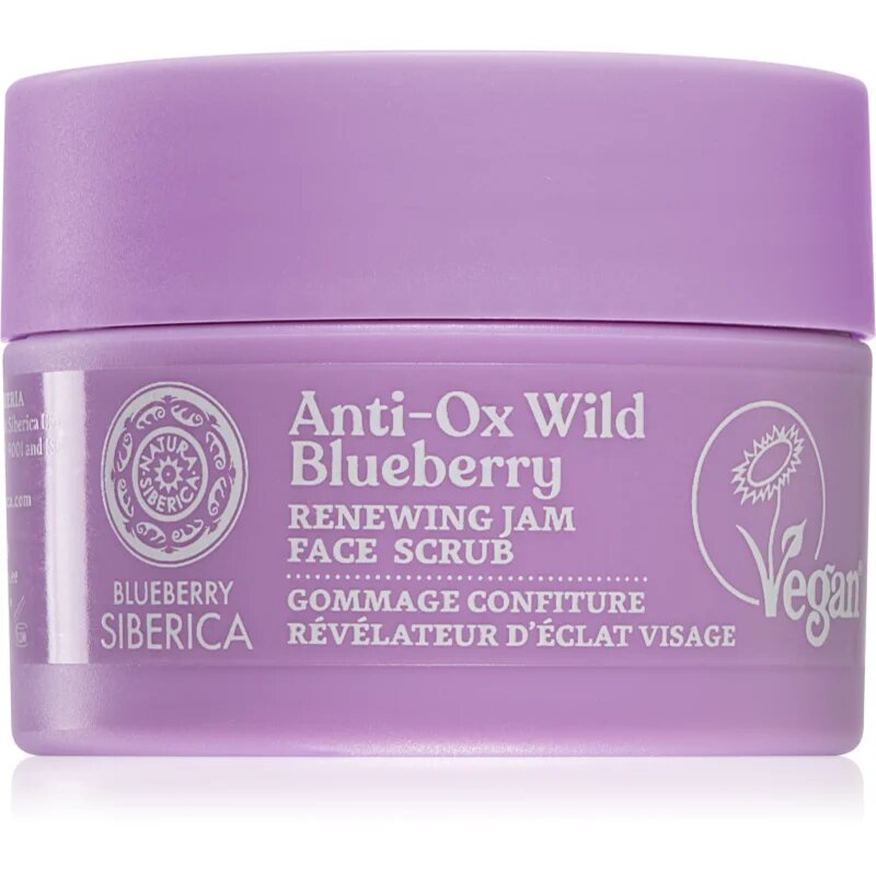Natura Siberica Anti-Ox Wild Blueberry megújító peeling az arcra 50 ml