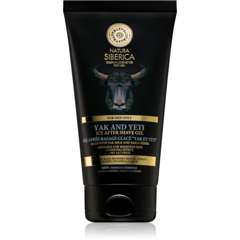 Natura Siberica For Men Only borotválkozás utáni gél a bőr regenerációjára 150 ml