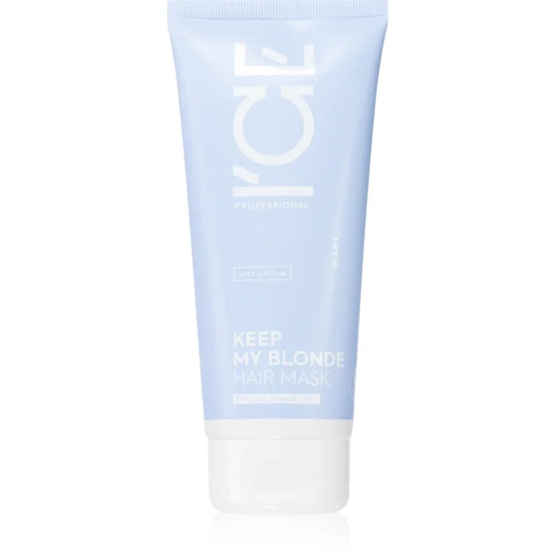 Natura Siberica ICE Professional Keep My Blonde regeneráló maszk szőkített melírozott hideg szőke hajra 200 ml