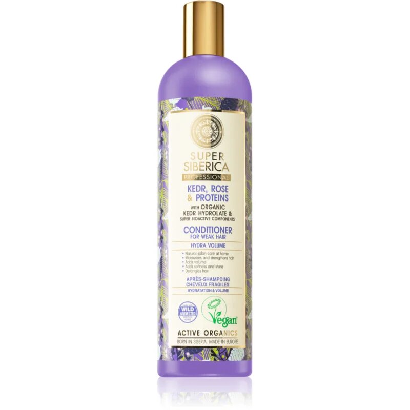 Natura Siberica Kedr Rose & Protein dúsító kondicionáló meggyengült hajra 400 ml