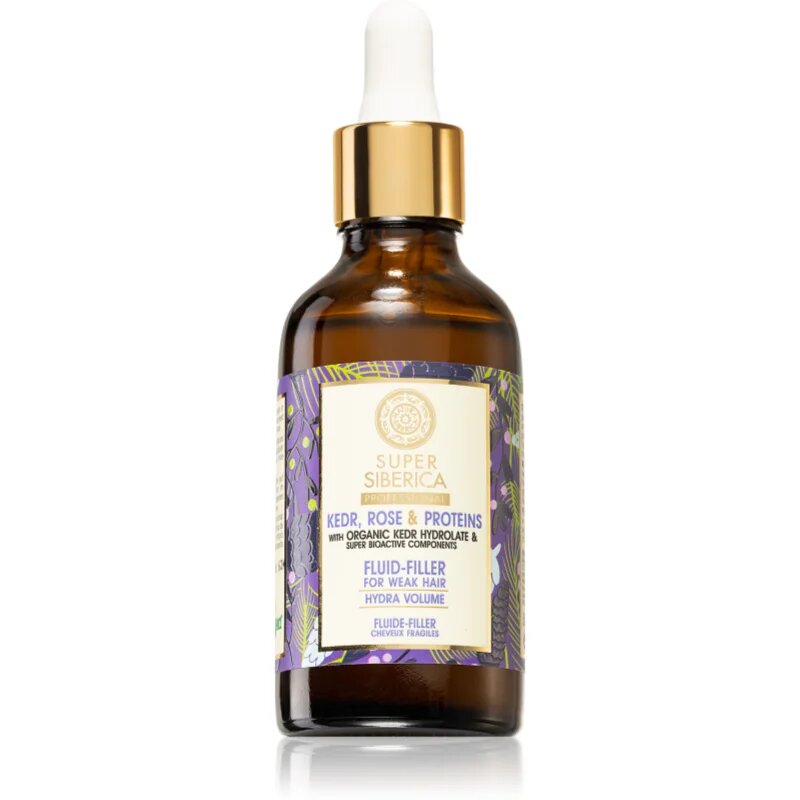 Natura Siberica Kedr Rose & Protein tápláló szérum meggyengült hajra 50 ml