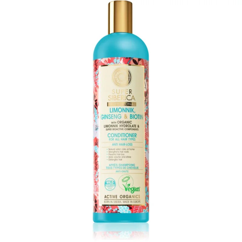 Natura Siberica Limonnik Ginseng & Biotin erősítő balzsam hajhullás ellen 400 ml