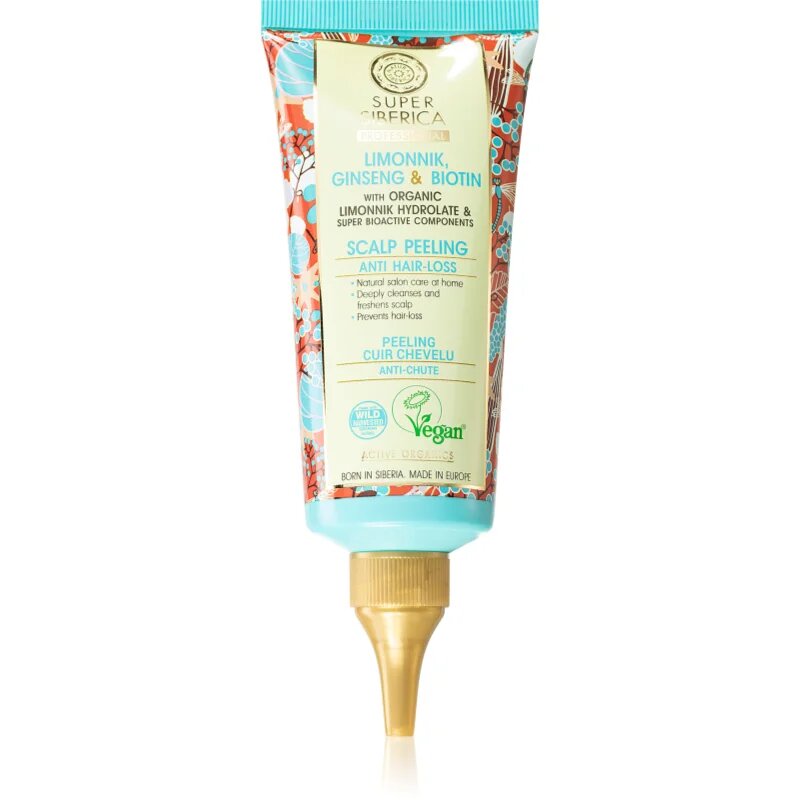 Natura Siberica Limonnik Ginseng & Biotin hajpeeling hajhullás ellen 100 ml