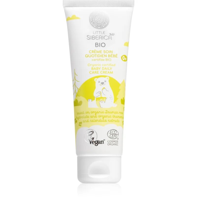 Natura Siberica Little Siberica BIO gyengéd krém gyermekeknek születéstől kezdődően 75 ml
