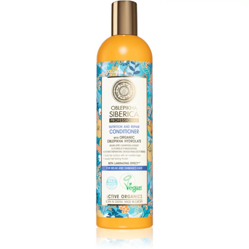 Natura Siberica Oblepikha (Sea-Buckthorn) kondicionáló a gyenge és sérült hajra 400 ml