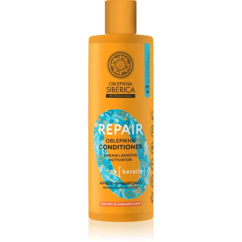 Natura Siberica Oblepikha Siberica Repair regeneráló kondicionáló száraz és sérült hajra 400 ml
