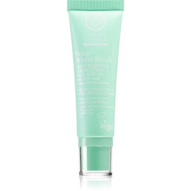 Natura Siberica Polar White Birch helyreállító szérum zsíros és problémás bőrre 30 ml