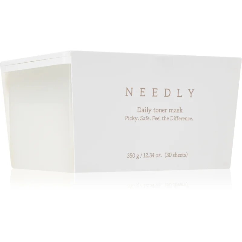 NEEDLY Daily Toner Mask hidratáló gézmaszk nyugtató hatással nagy csomagolás 30 db