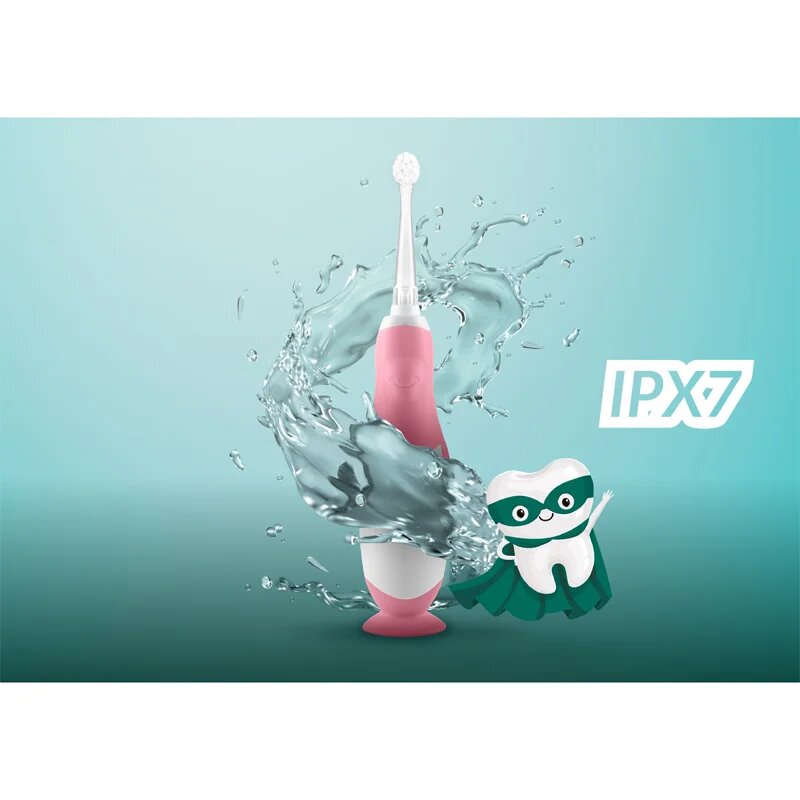 NENO Denti Pink elemes gyermek fogkefe 3 m+ 1 db
