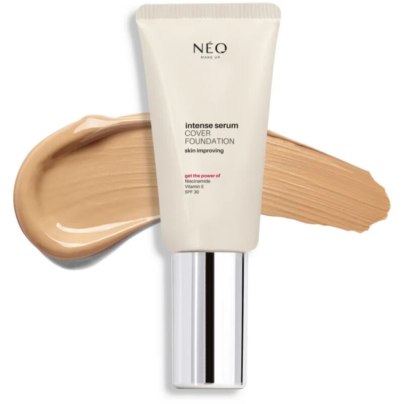 NEO MAKE UP Intense Serum Cover Foundation természetes hatású alapozó SPF 30 árnyalat 03 Natural 30 ml