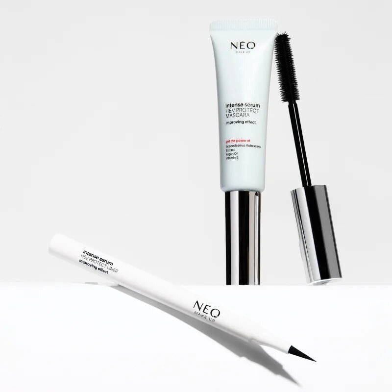 NEO MAKE UP Intense Serum HEV Protect Mascara dúsító szempillaspirál árnyalat Black 9 ml