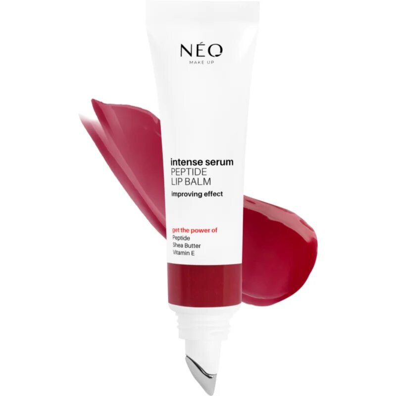 NEO MAKE UP Intense Serum Peptide Lip Balm intenzív ajakbalzsam peptidekkel árnyalat 03 Perfect Berry 10 ml