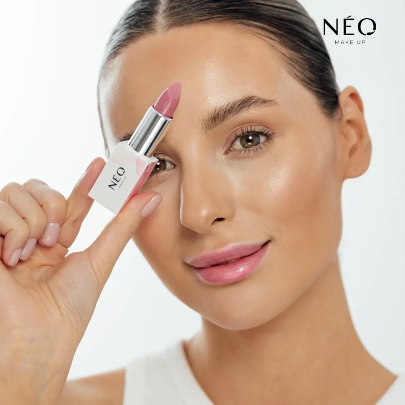 NEO MAKE UP Intense Serum Sheer Lipstick hidratáló krém rúzs árnyalat 03 Rosy Mist 4.3 g