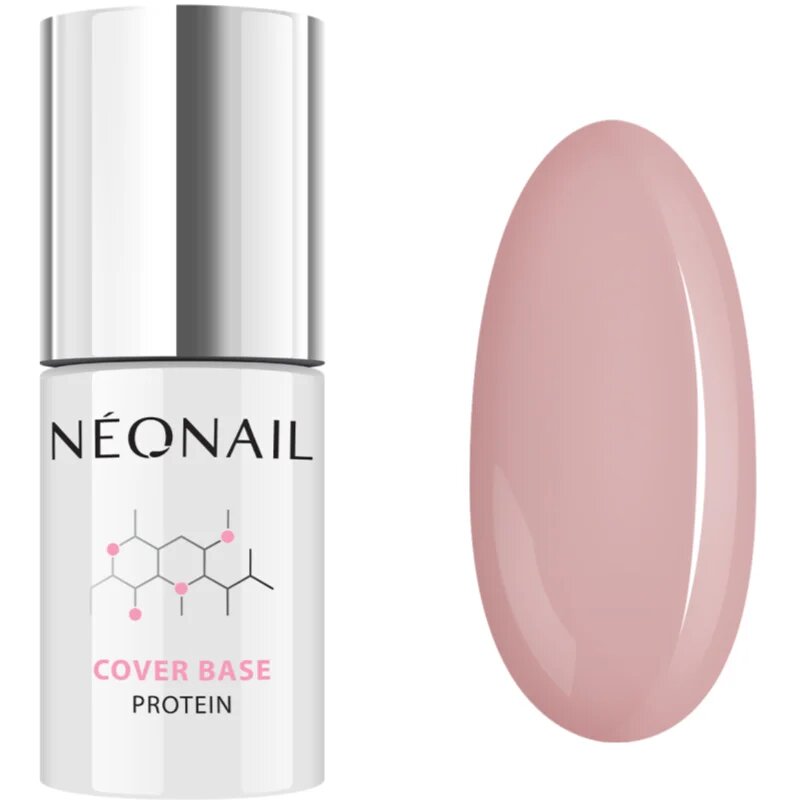 NeoNail Cover Base Protein bázis lakk zselés műkörömhöz árnyalat Natural Nude 72 ml