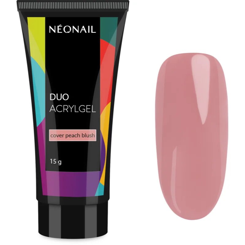 NeoNail Duo Acrylgel Cover Peach Blush gél körömépítésre 15 g
