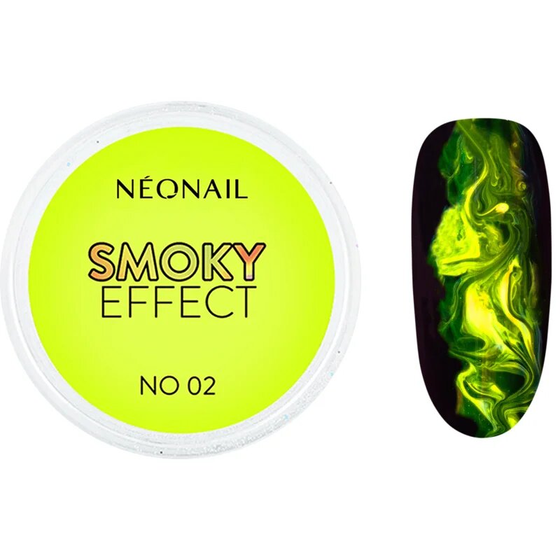 NeoNail Effect Smoky színes púder körmökre árnyalat No. 02 Yellow 2 g