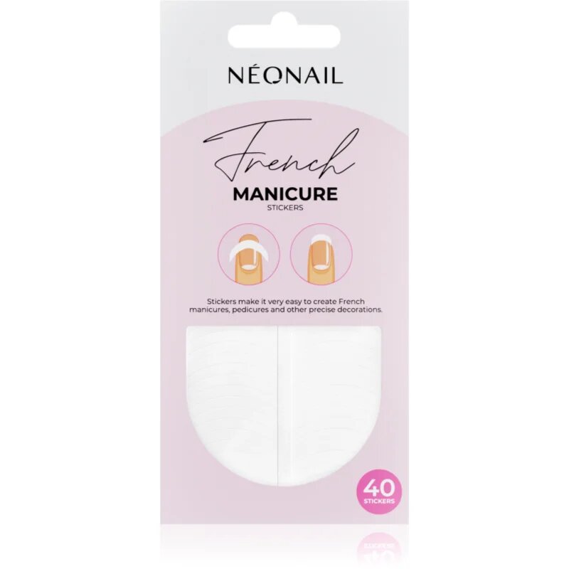 NeoNail French Manicure Stickers körömmatrica típus 01 40 db