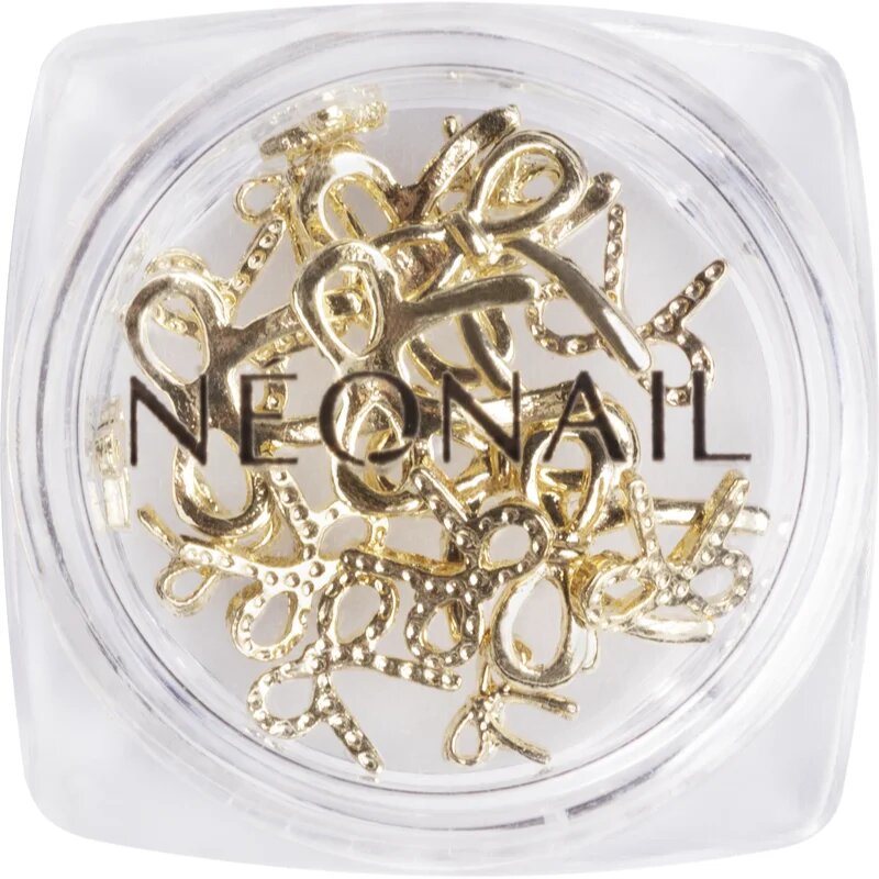 NeoNail Nail Art 3D Bows dekoráció körmökre árnyalat Gold 1 db