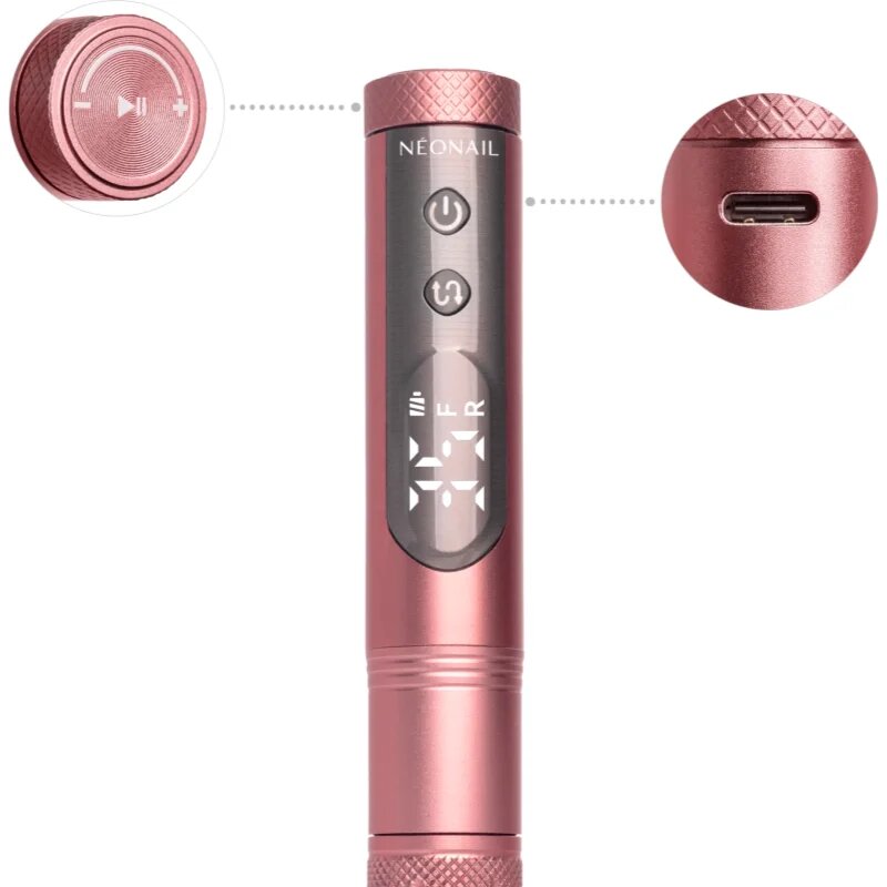 NeoNail Nail Drill Pen körömcsiszoló szín Pink 1 db