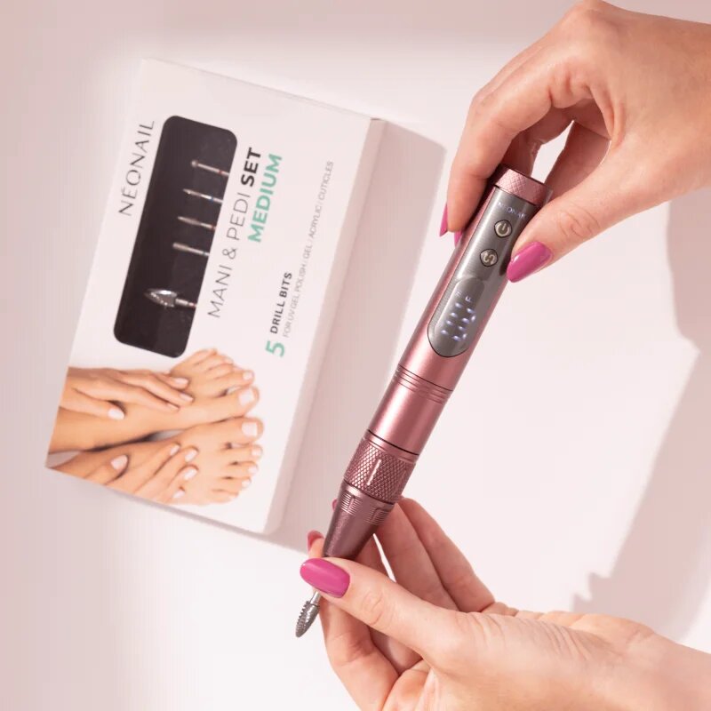 NeoNail Nail Drill Pen körömcsiszoló szín Pink 1 db