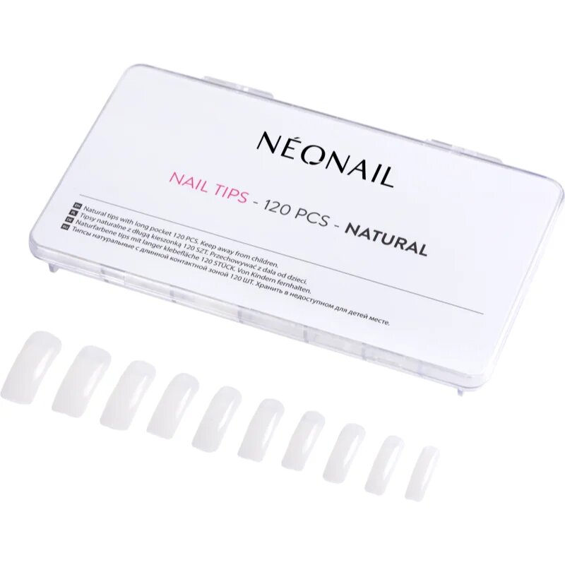 NeoNail Nail Tips műköröm típus Natural 120 db