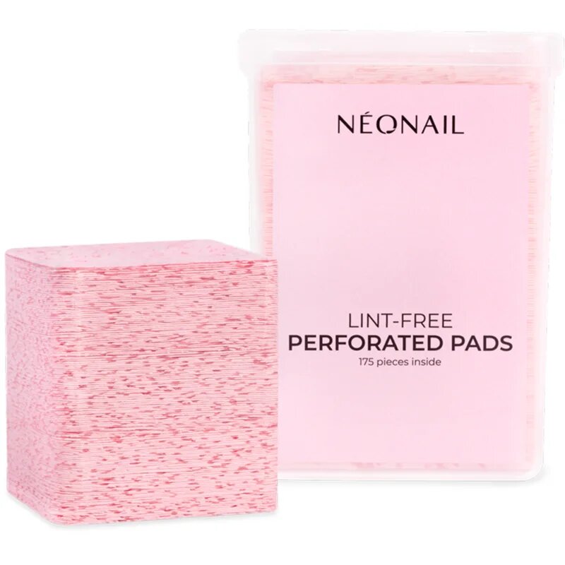 NeoNail Pads Lint-Free Perforated tisztító vattakorong körmökre 175 db
