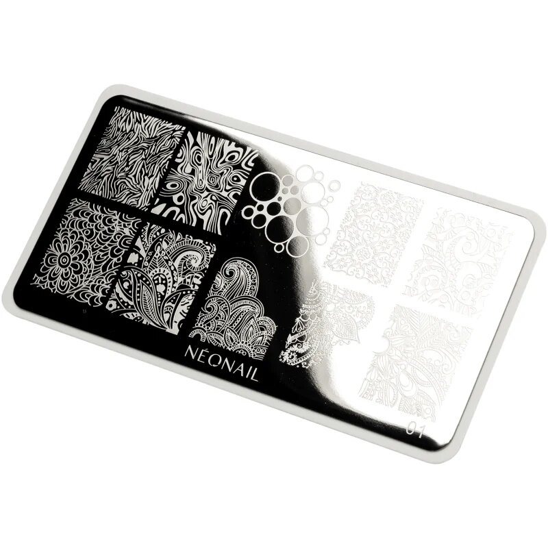 NeoNail Stamping Plate sablonok körmökre típus 01 1 db