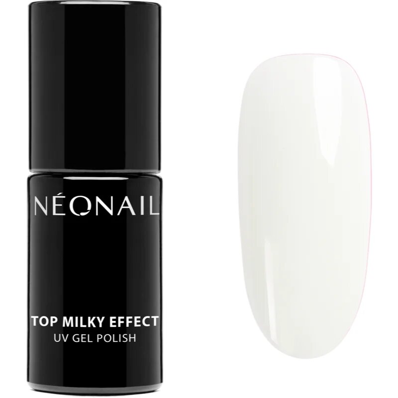NeoNail Top Milky Effect zselés fedő körömlakk árnyalat Creamy 7.2 ml