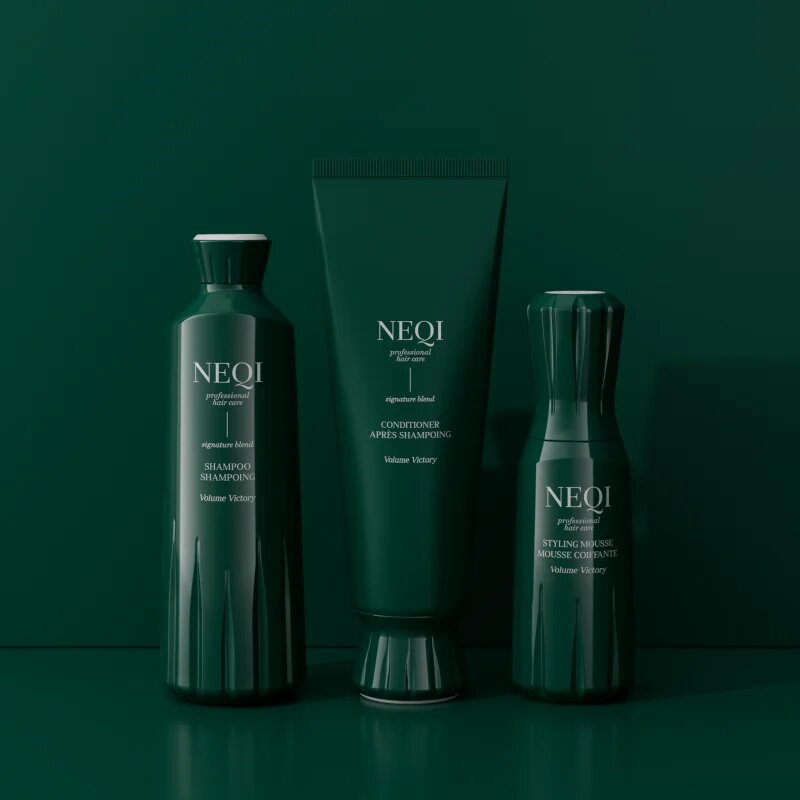 NEQI Volume Victory hajformázó hab finom és lesimuló hajra hővédelemmel 150 ml
