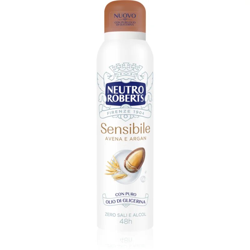 Neutro Roberts Avena e Argan spray dezodor 48 órás hatás 150 ml