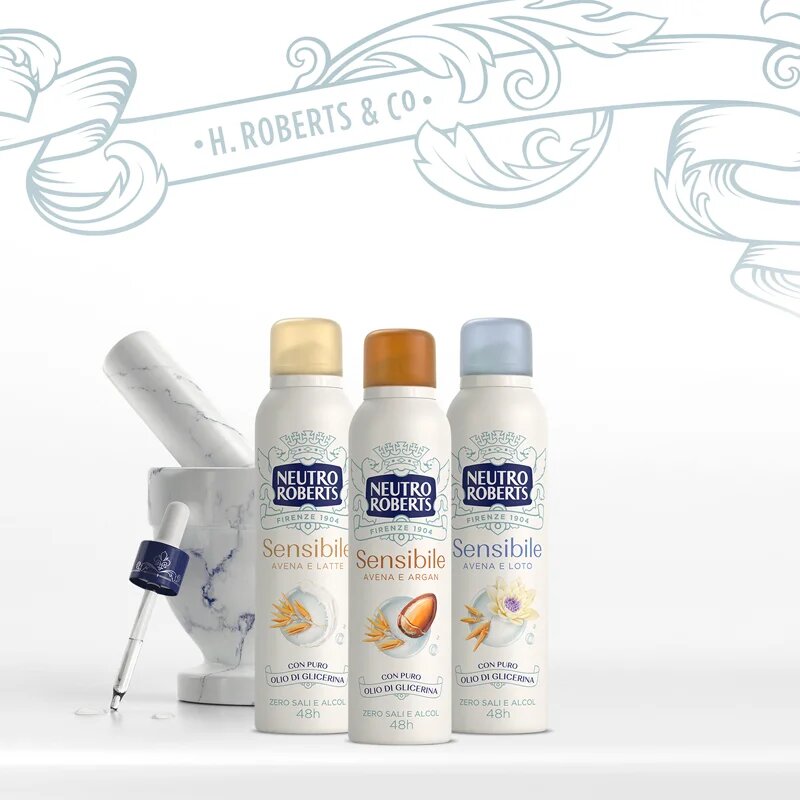 Neutro Roberts Avena e Argan spray dezodor 48 órás hatás 50 ml